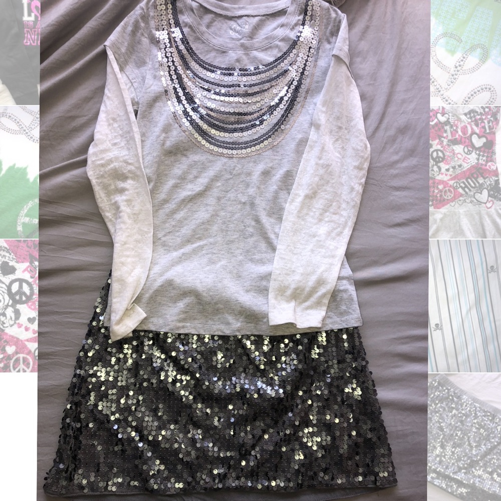 Little girls sequin outfit
